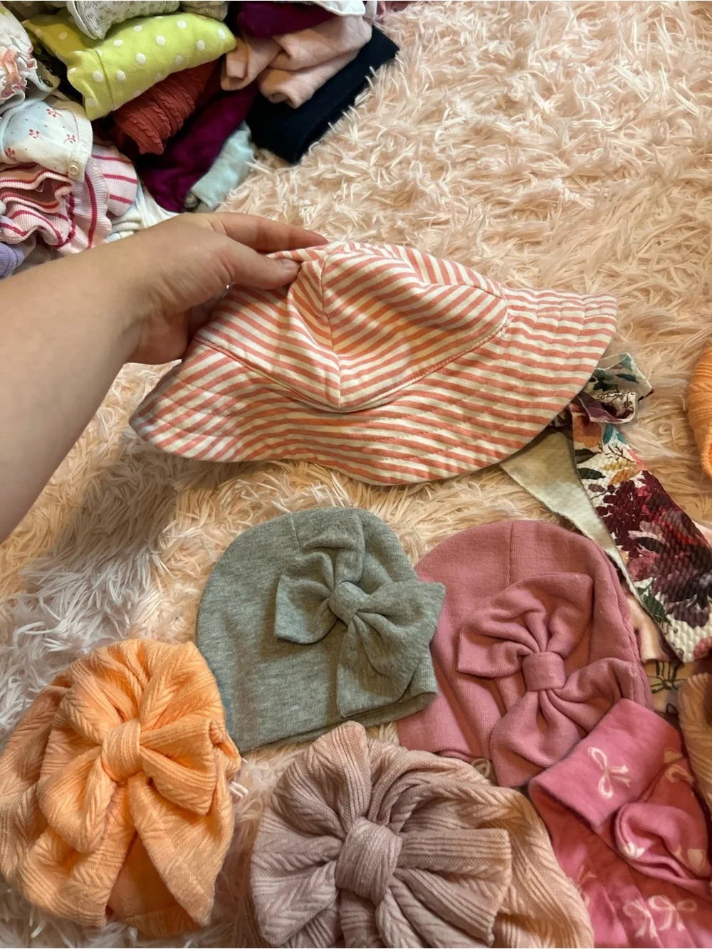 baby hat/headband bundle